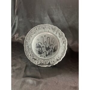 Imperial Glass 1976 Seven Swans A Swimming Frosted Glass 12 Days of Christmas